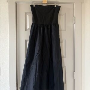 GAP Black Strapless Summer Dress with Pockets